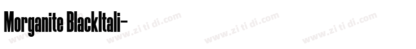 Morganite BlackItali字体转换